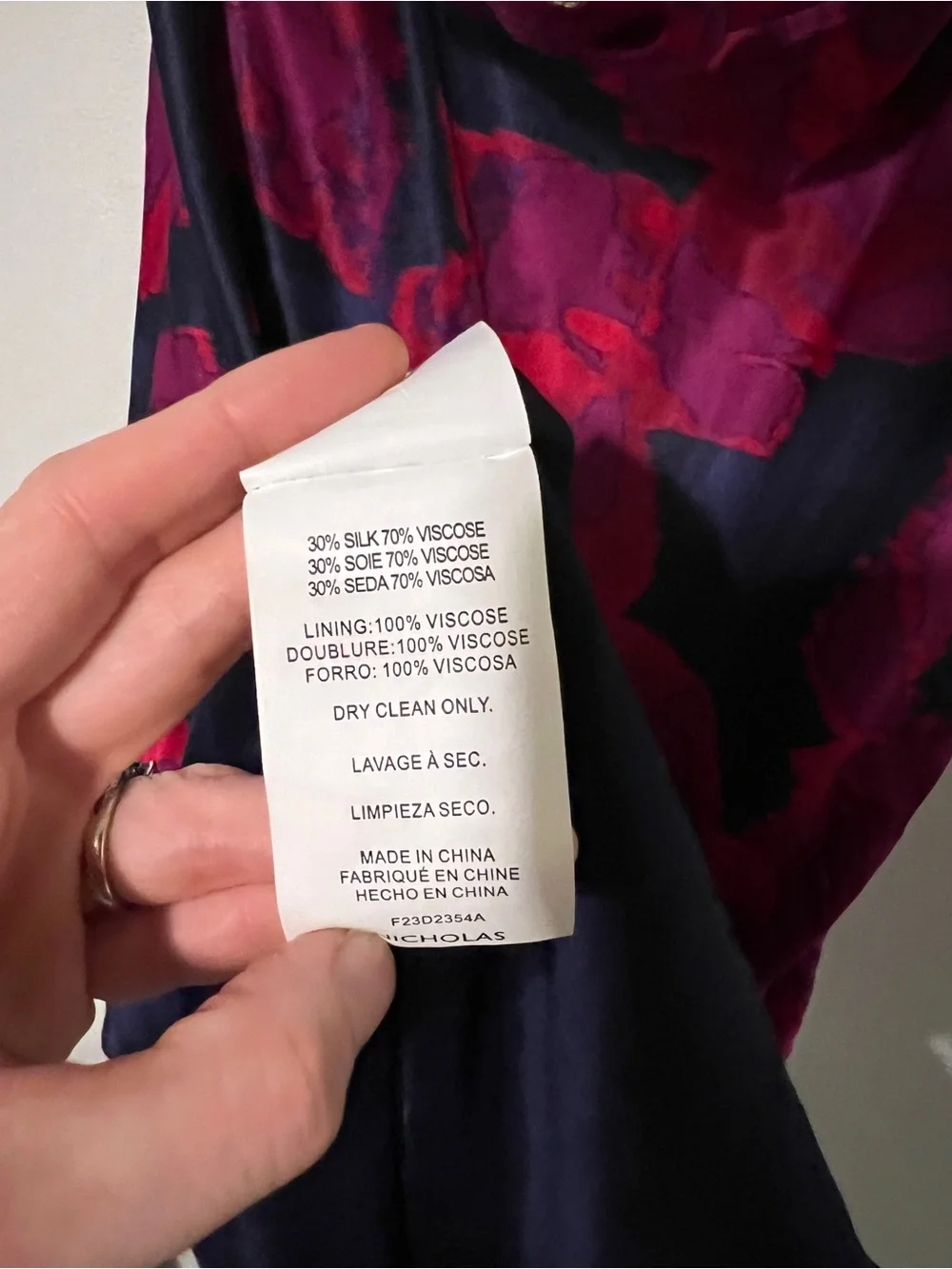 Nicholas Calantha Silk-Blend Midi Dress size 4